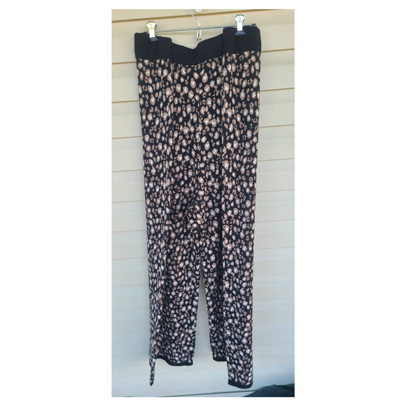 NWT LOGO Lori Goldstein Leopard Print Wide Leg Pants Size 5X / 5XL - Picture 2 of 6